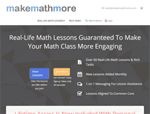 Tablet Screenshot of makemathmore.com